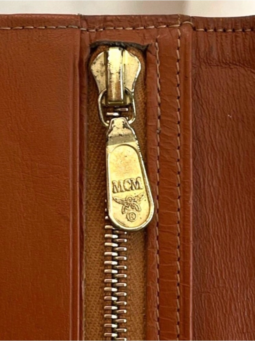 MCM Vintage Top Handle Satchel / Tote Cognac Visetos Monogram Pre-Owned - Picture 12 of 14